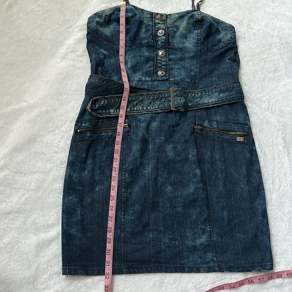 Apple Bottoms Blue Denim Mini Dress - Picture 11 of 13